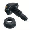 2PCS Universal Front Windshield Washer Wiper Nozzle Jet Sprayer Water Spout Outlet Adjustment Car Spray Nozzle