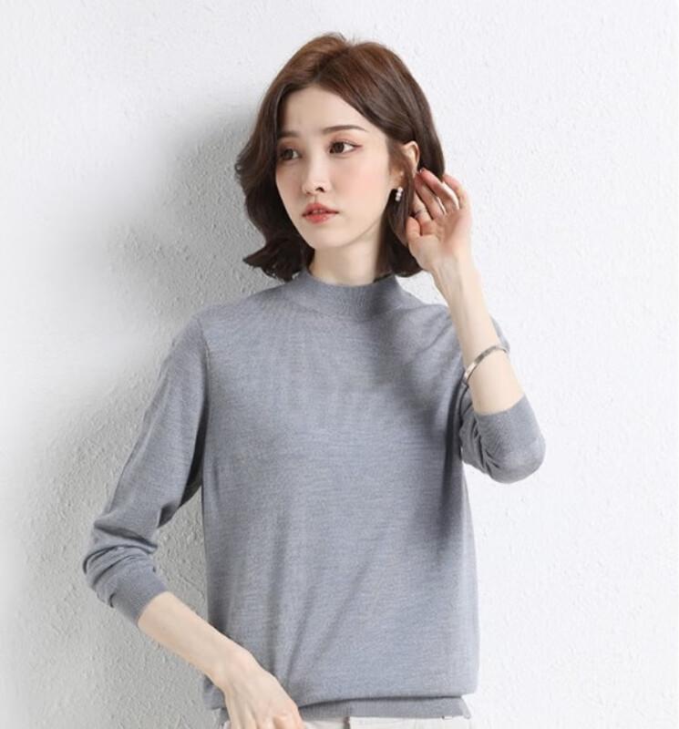 Hengyuanxiang Women's Fine-Spun Knit Wool Sweater