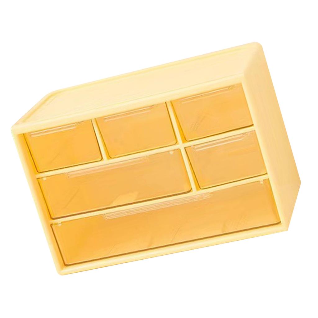 Desktop Storage Box Plastic Space Saving Large Capacity Desktop Drawer   for Dressing Table   School