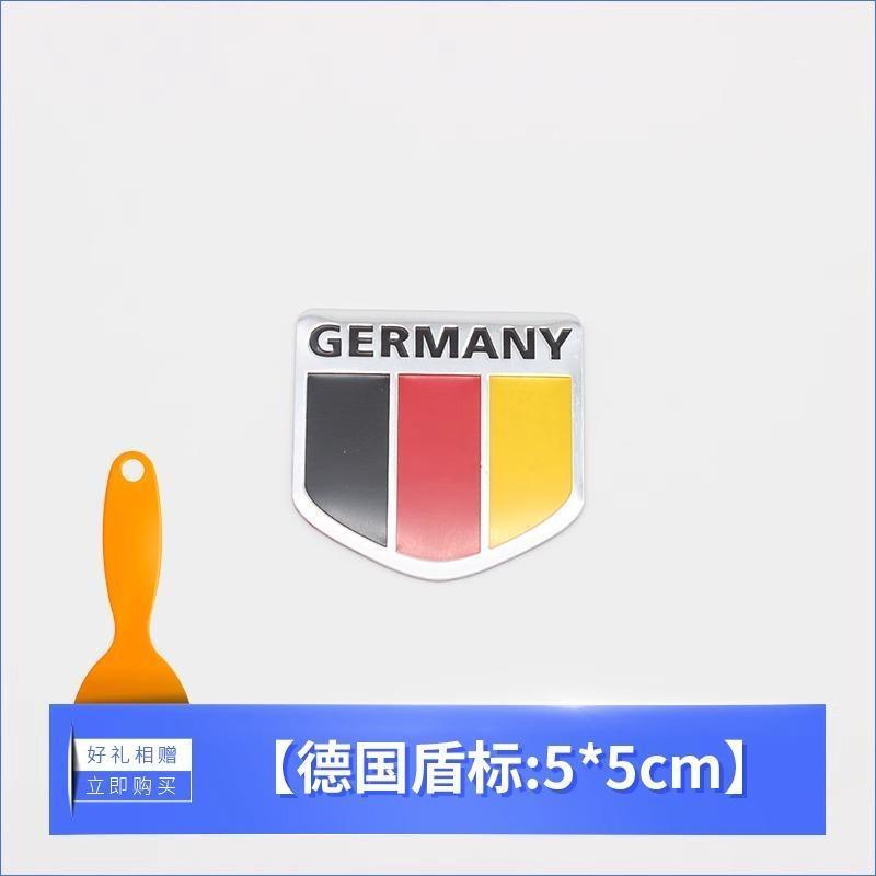 Etichettatura in alluminio Emblema Auto Styling Germania Inghilterra Italia Francia USA Bandiera Distintivo Adesivo