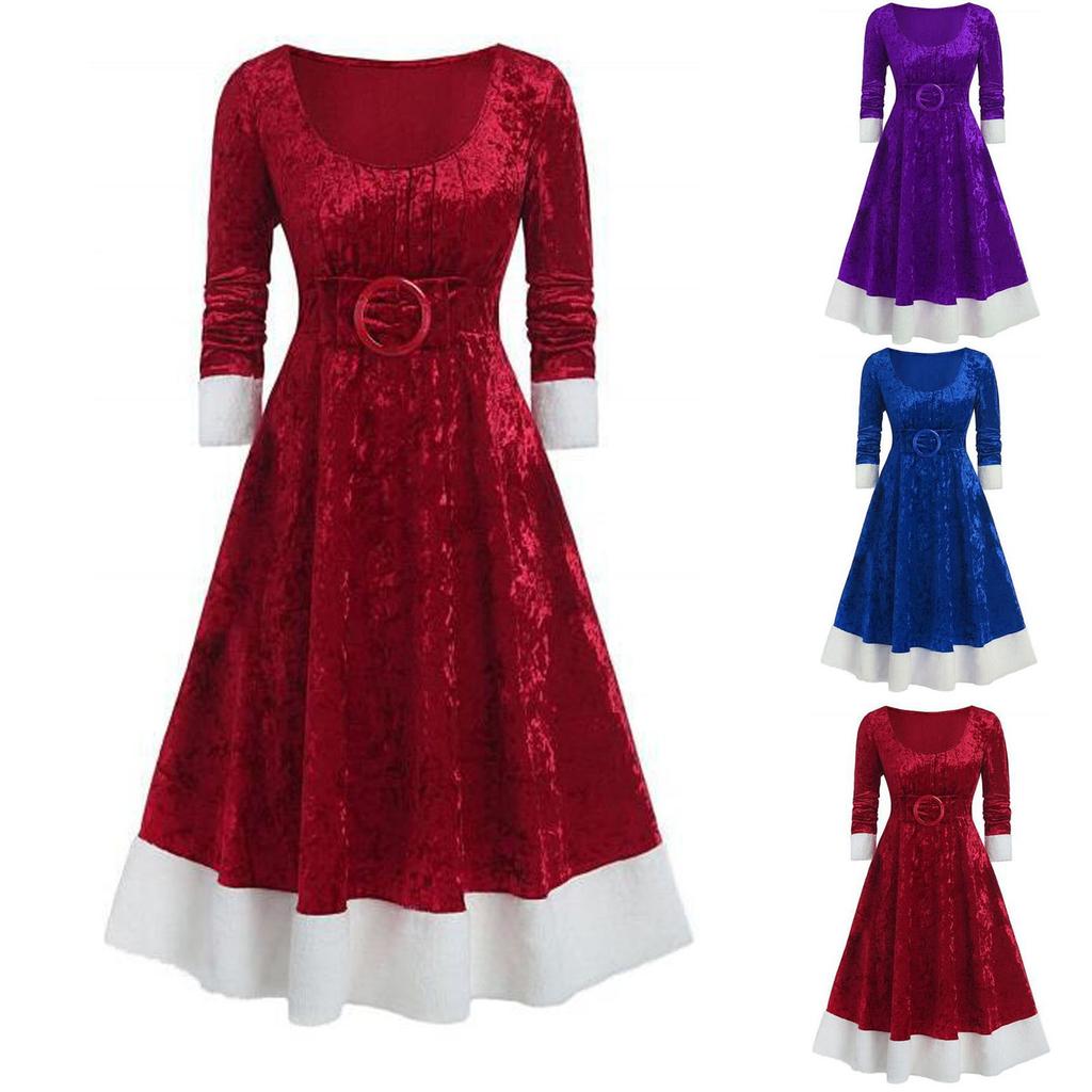 Women'S Fashion  Sexy L Lace Print Drawstring Hip Wrap Mid Waist Dress