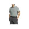 Adidas Comfortable Stylish Beautiful Simple Short Sleeve Polo Shirt Men tops Silver Green JF6297