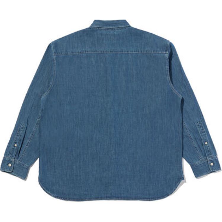 Levis Bluetab™ Series Solid Color Comfortable Button Closure Long Sleeve Shirt Men Shirts Indigo 001LI-0000