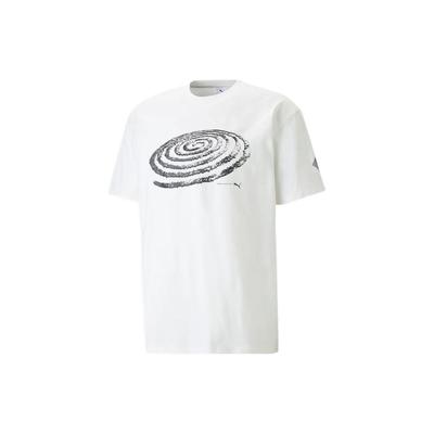 Puma X P.A.M. SS23 Solid Futurism Print Short Sleeve T-Shirt Unisex Tops White 538810-02