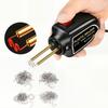 100w Portable Plastic Welding Repair Kit Mini Hot Melt Soldering Gun Essential Tool For Car Bumper Fender Kayak Pliers ( 200pcs Staples For Free)