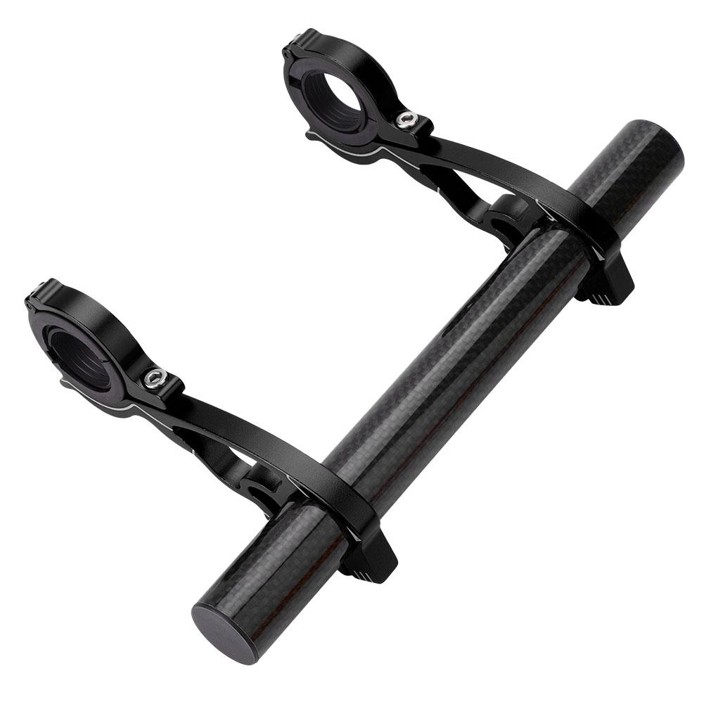 Bike Cycling Handlebar Extender Extension Holder Mount for GPS Lamp Units Headlights (Black)