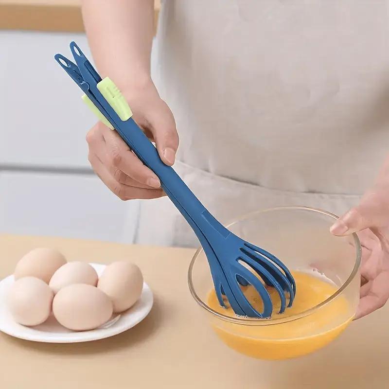 1PC 2-in-1 Egg Yolk Beater and Hand-held Mixer, Sturdy Space-saving Kitchen Gadget