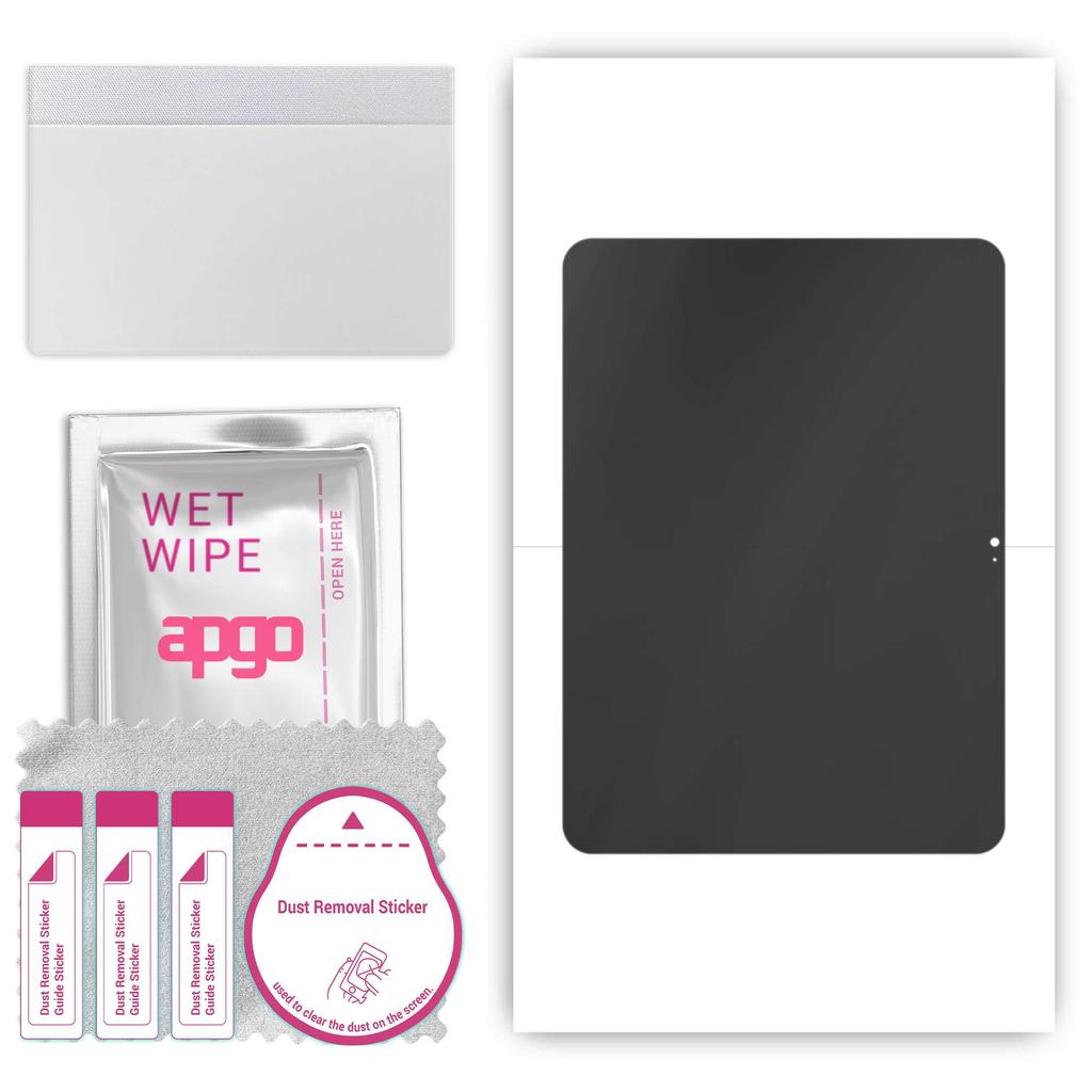 apgo Hydrogel Privacy Matte Screen Protector for Apple iPad 2022, Anti Spy, Hydrogel Film, Flexible, Soft TPU with positioning layer easy installation