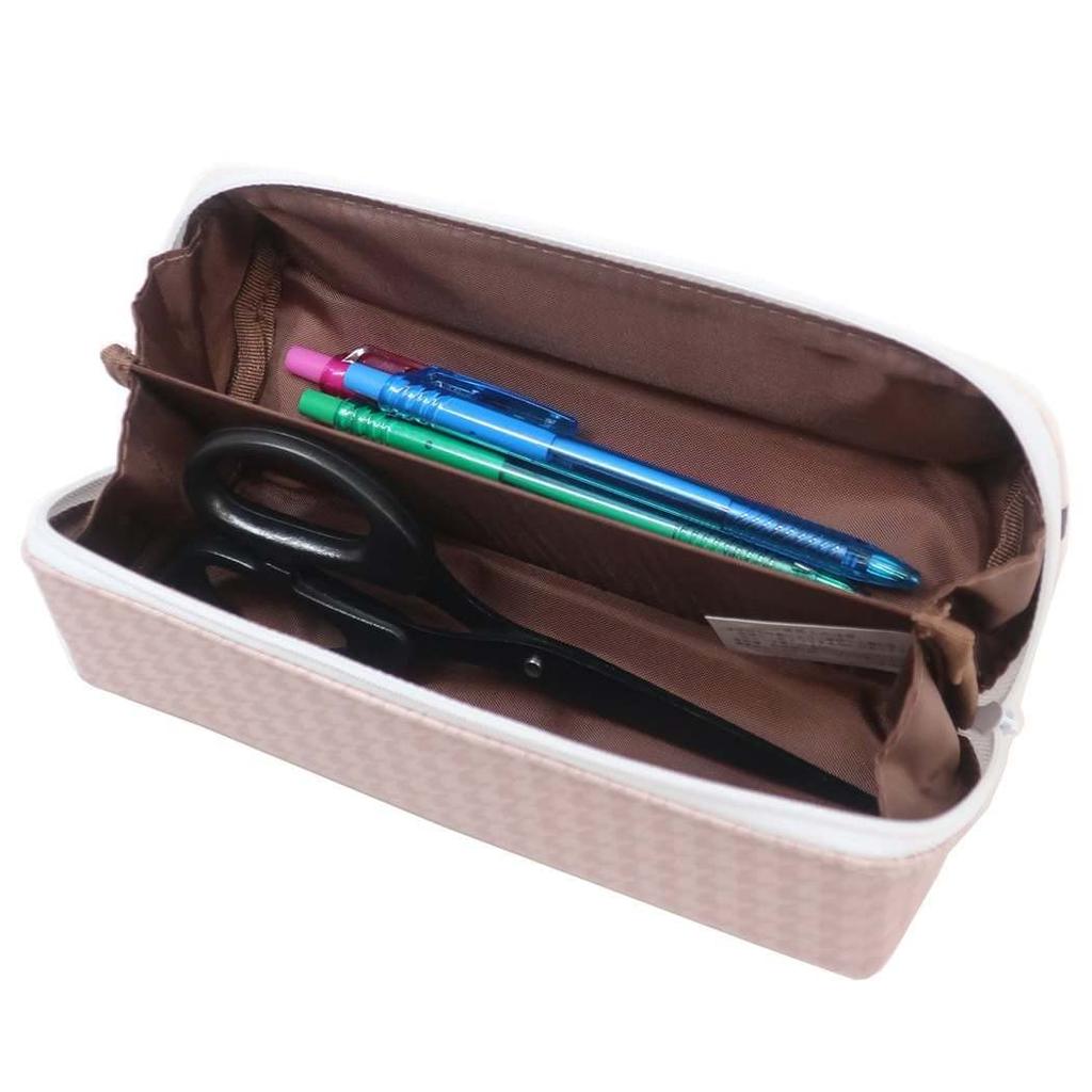Kamio Japan Pencil Case Pen LIKE Pattern New School [Turn-Open Case] Ulzzang/Houndstooth
