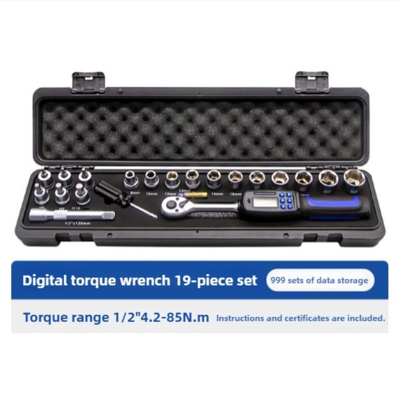 Portable Digital Display Torque Wrench High Precision Electronic Spanner Adjustable Automobile Repair Power Tool