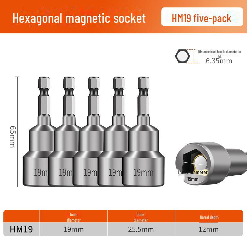8mm Magnetic Hex Socket Head Drill and Wrench Tool Set