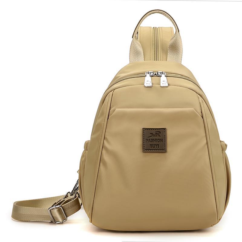 Schoolbag Multi-purpose Backpack Women's 1011 New Oxford Cloth Casual Versatile Outdoor Travel Mountaineering Small Backpack Oblique Cross Breast Bag