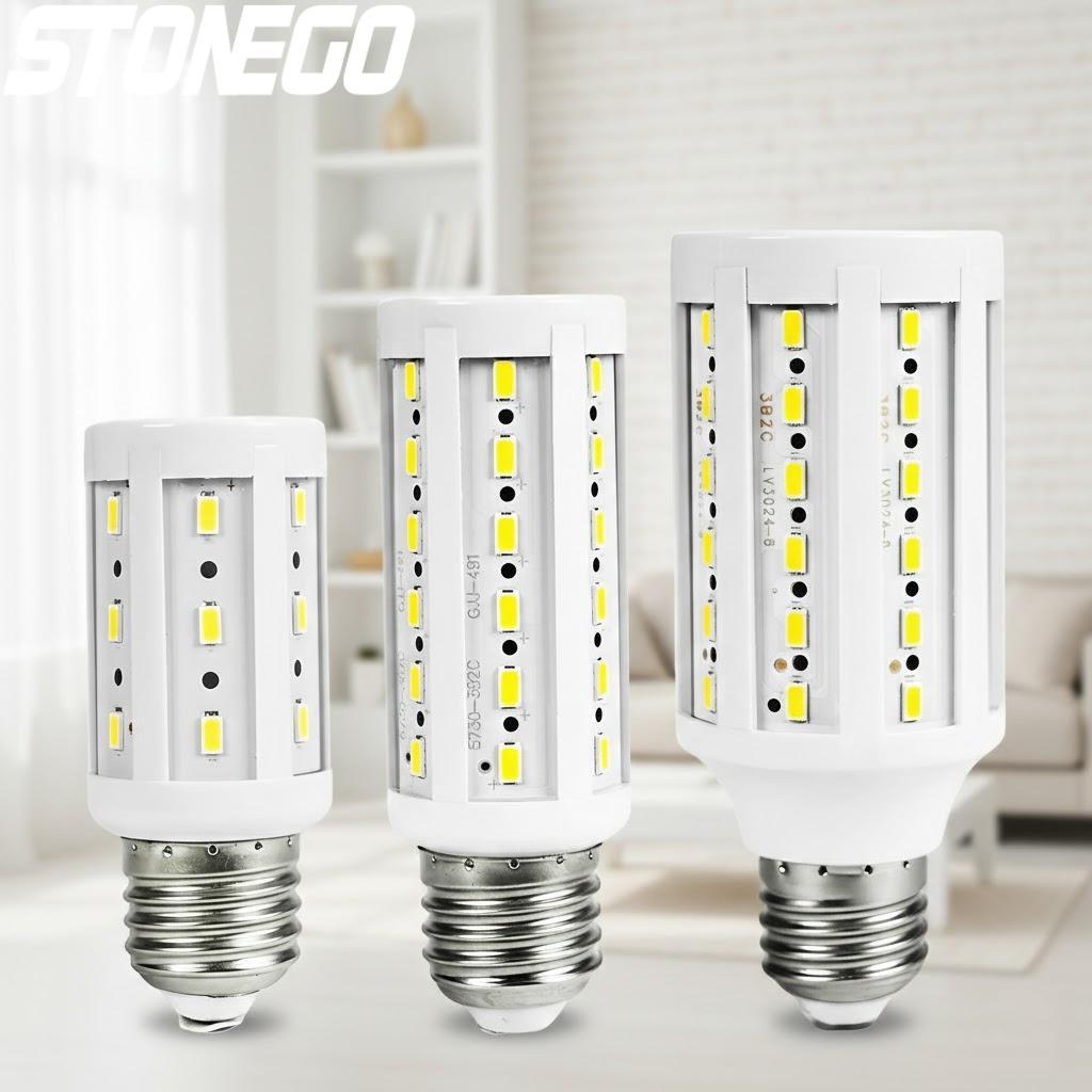 High Brightness E27 SMD LED Corn Bulb 360 Degree Illumination Energy Saving Indoor Outdoor Lighting