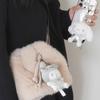 Silver Sanrio Bag Doll Keychain Authentic Cinnamoroll Pochaco