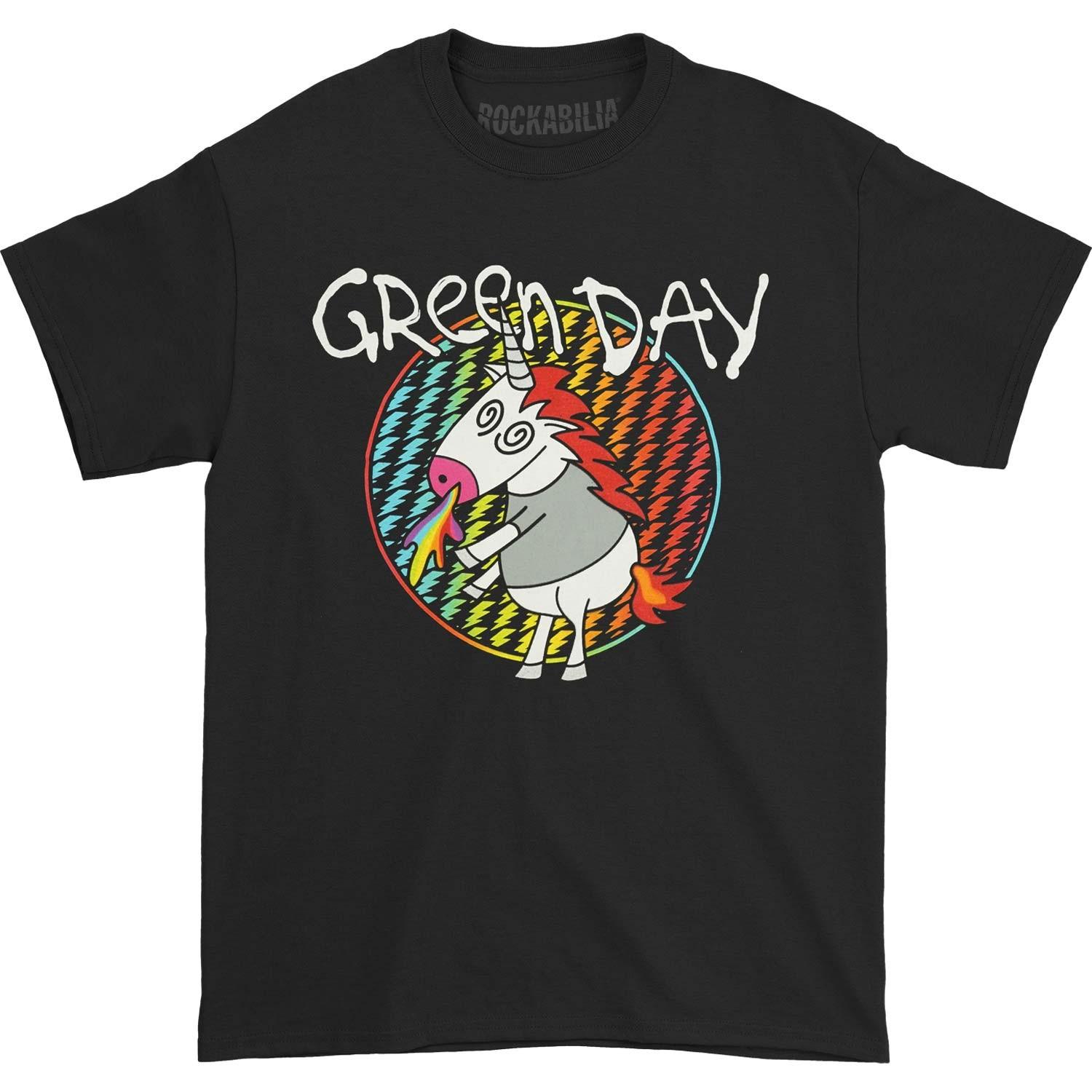 Mens Green Day Unicorn Tee (Black) T-shirt XX-Large Black XXXL