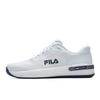 Cushioning Abrasion Resistant Breathable Coverage Lightweight Low Top Tennis Shoes Men's White A12M611501FWT