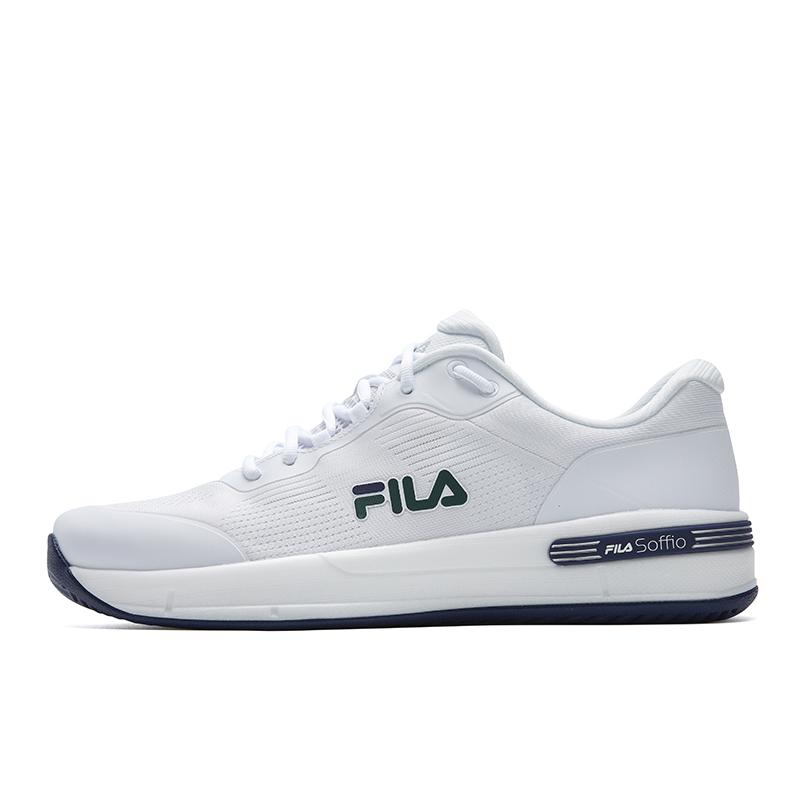 Fila Cushioning Abrasion Resistant Breathable Coverage Lightweight Low Top Tennis Shoes Men's White A12M611501FWT