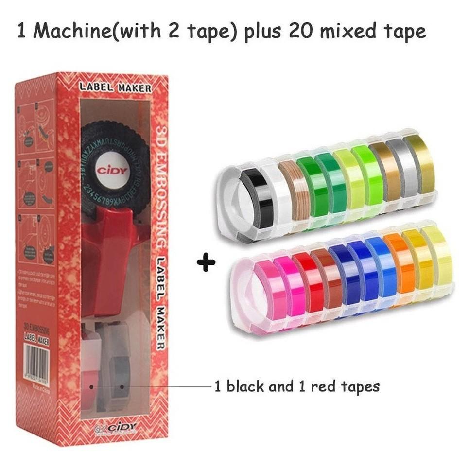 TikTok Xidi C101 Mini Manual Label & Embossing Machine with Decorative Tape and Engraving Capabilities.