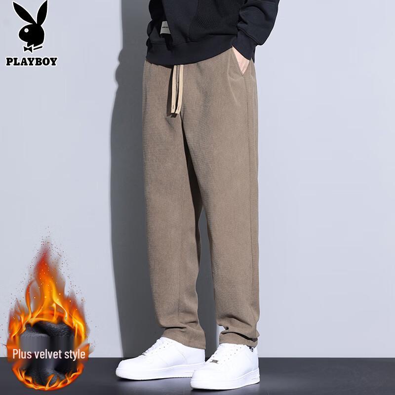 PLAYBOY Men's Autumn/Winter Straight-Leg Casual Sweatpants
