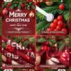 Merry Christmas Banner Gold Accent Holiday Decor Banner Festive Banner Decorative Ball For New Year Celebration New Year's Eve