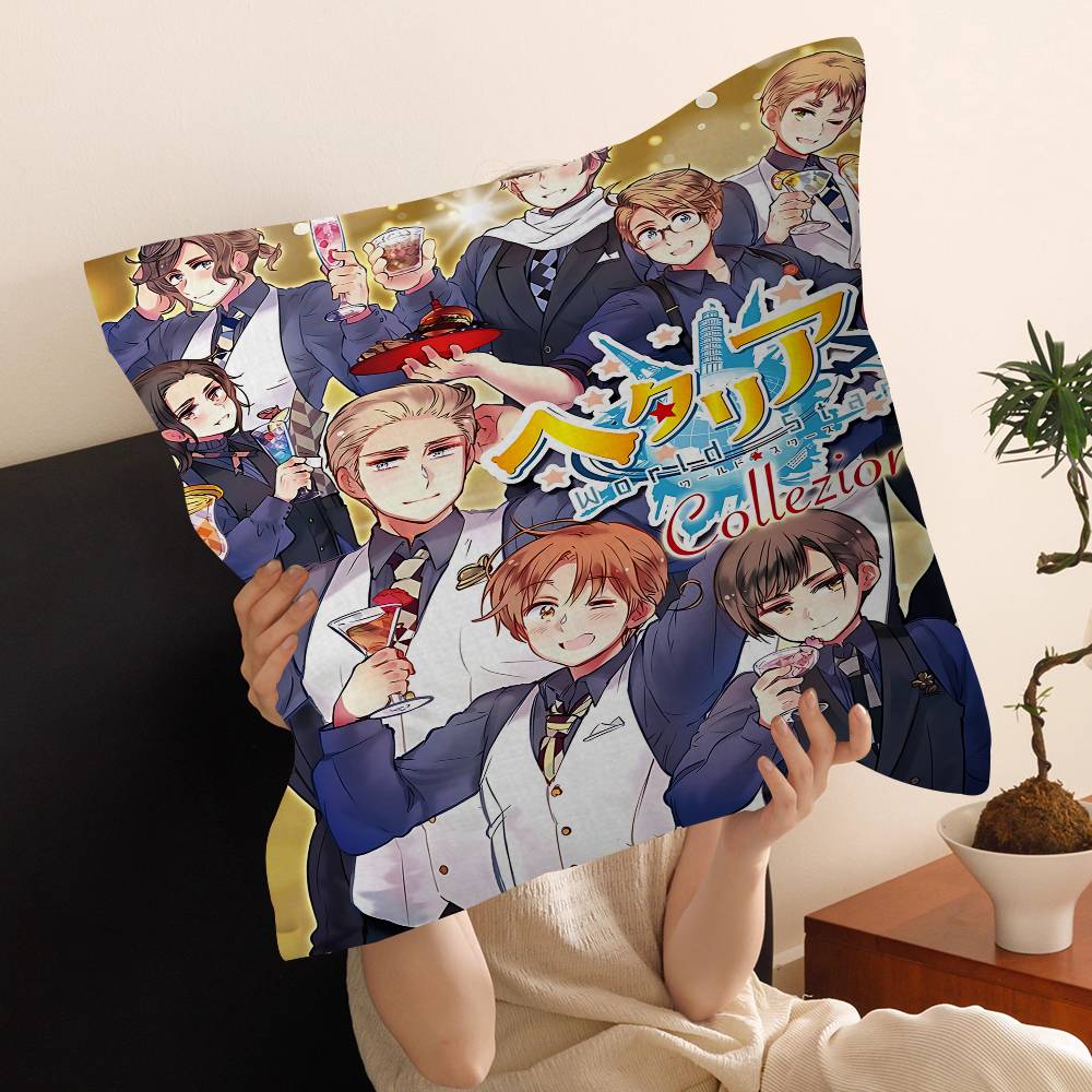 Hetalia World Stars Anime Pillow Cover Sofa Cushion Cover Home Room Decoration Children Gift