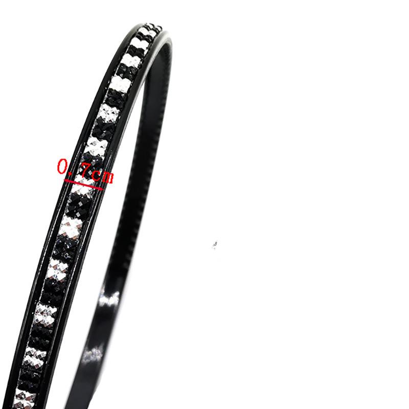 Shiny Multi-Tooth Hair Styling Comb with Color Diamond Hairband