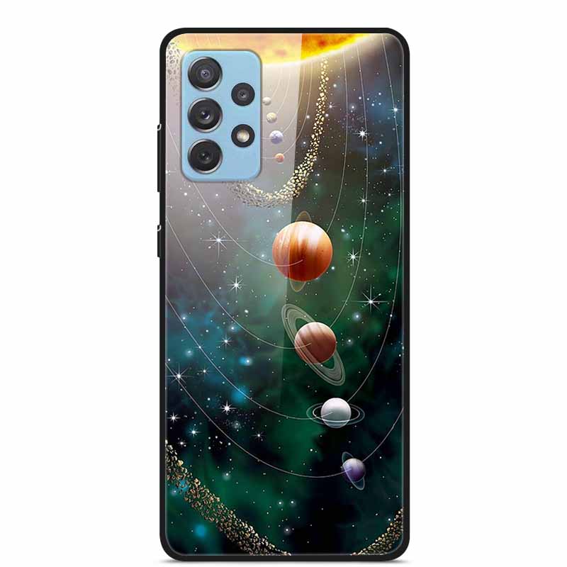 For Samsung A52 5G 4G Cases A52s 5G Tempered Glass Hard Back Cases For Samsung Galaxy A52 5G Phone Covers Funda A 52s 2022 A528B