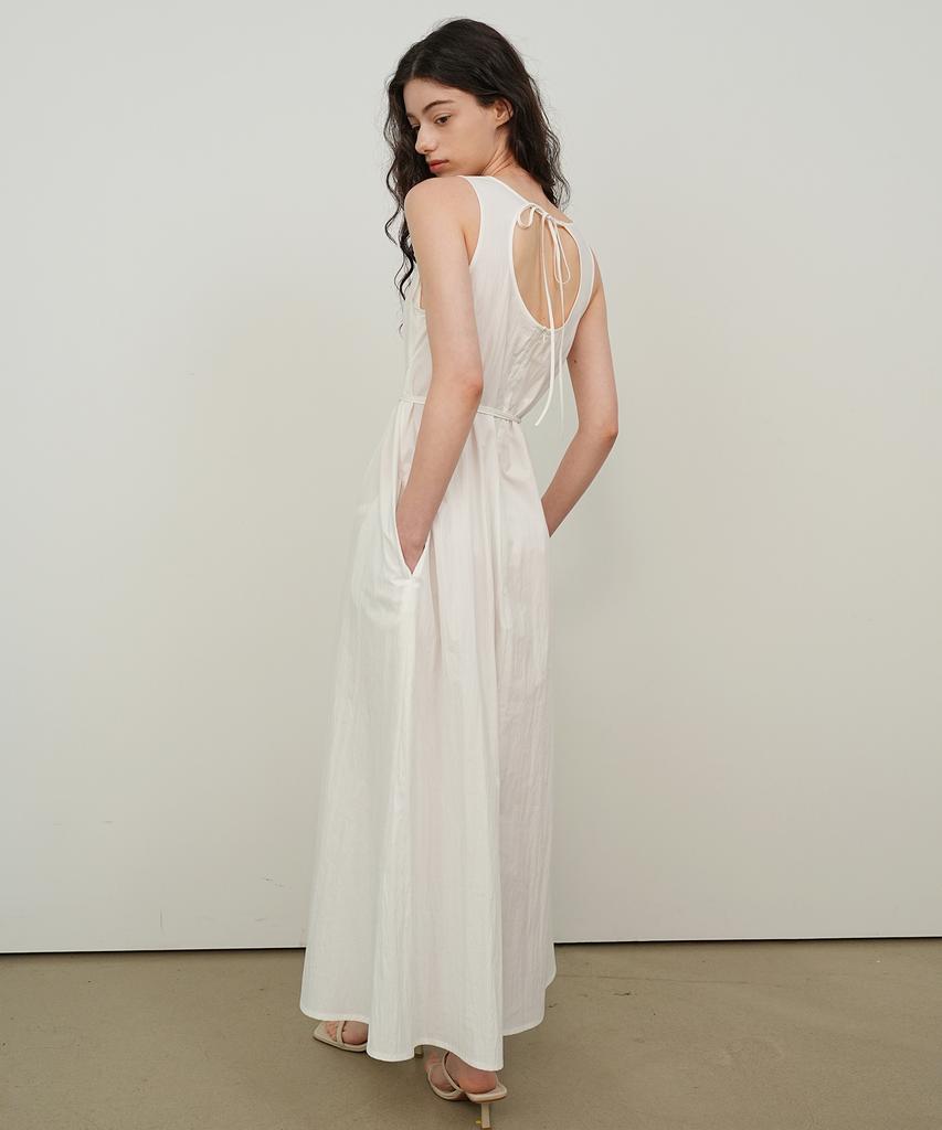 PAUL&ALICE String Sleeveless Dress / Pink