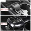 Accessories For Nissan Rogue X-Trail T33 / Pathfinder    2024 2025 2026 Carbon Fiber Gear Shift Knob Head Cover Trim