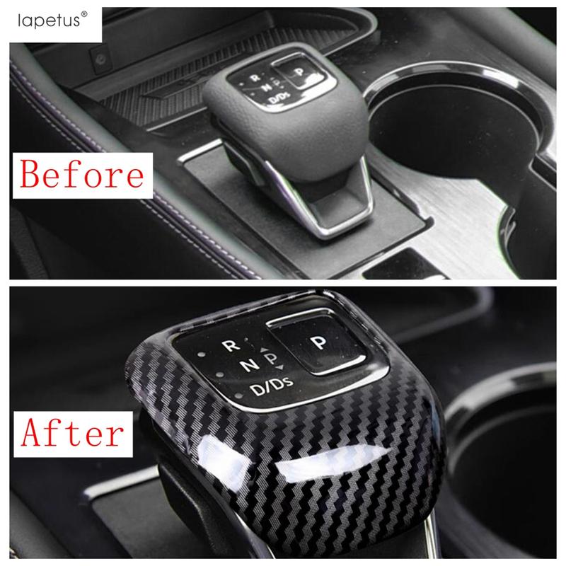 Accessories For Nissan Rogue X-Trail T33 / Pathfinder    2024 2025 2026 Carbon Fiber Gear Shift Knob Head Cover Trim