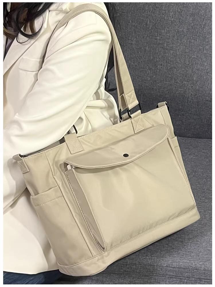 2025 New Bag Women's Large-capacity Waterproof Nylon Cloth Tote Bag Class Shoulder Commuter Bag Crossbody Computer Bag