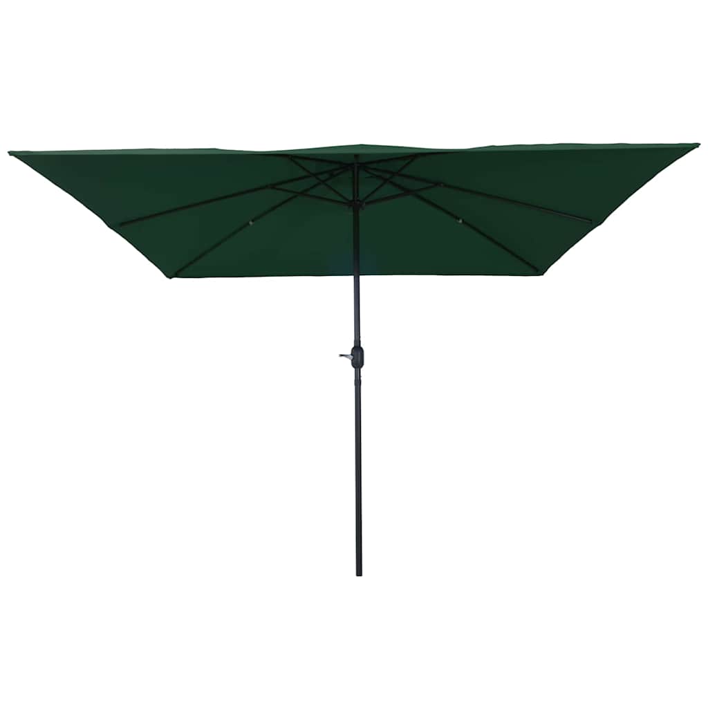 Garden Sun Umbrella Green 295 x 295 x 245 cm Polyester and Steel
