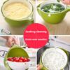 Double Drain Basket Kitchen Sink Strainer for Rice Washing Noodles Vegetables Fruit Kitchen Gadget Colander Strainers