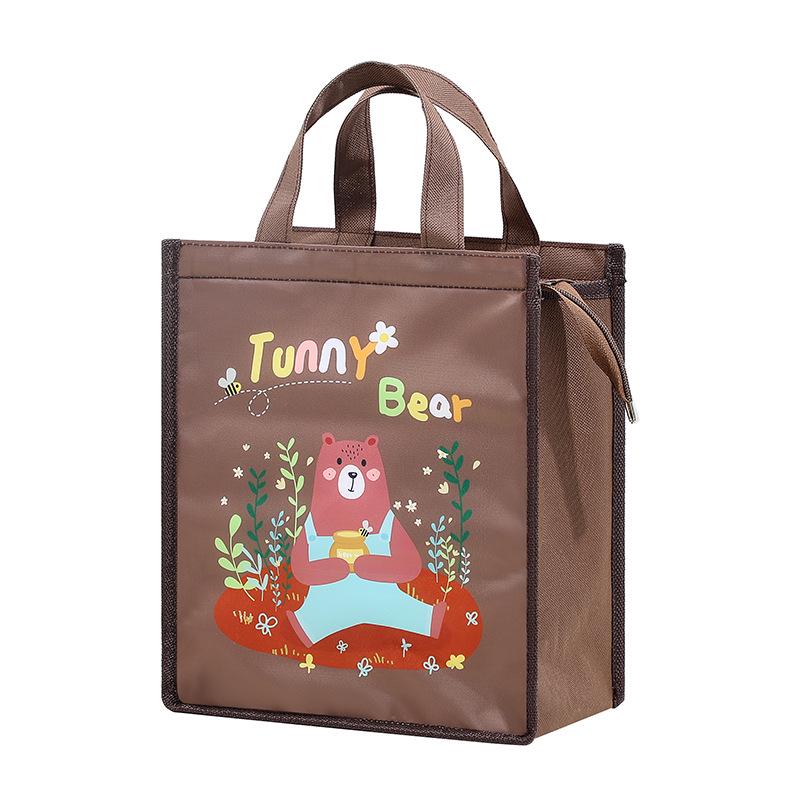 Waterproof Oxford Cloth Thermal Lunch Bag with Aluminum Foil Lining
