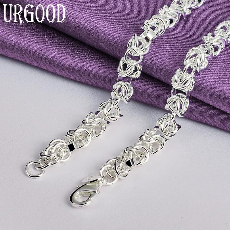 925 Sterling ezüst Keel 18 hüvelykes nyaklánc, esküvői parti divatékszerek