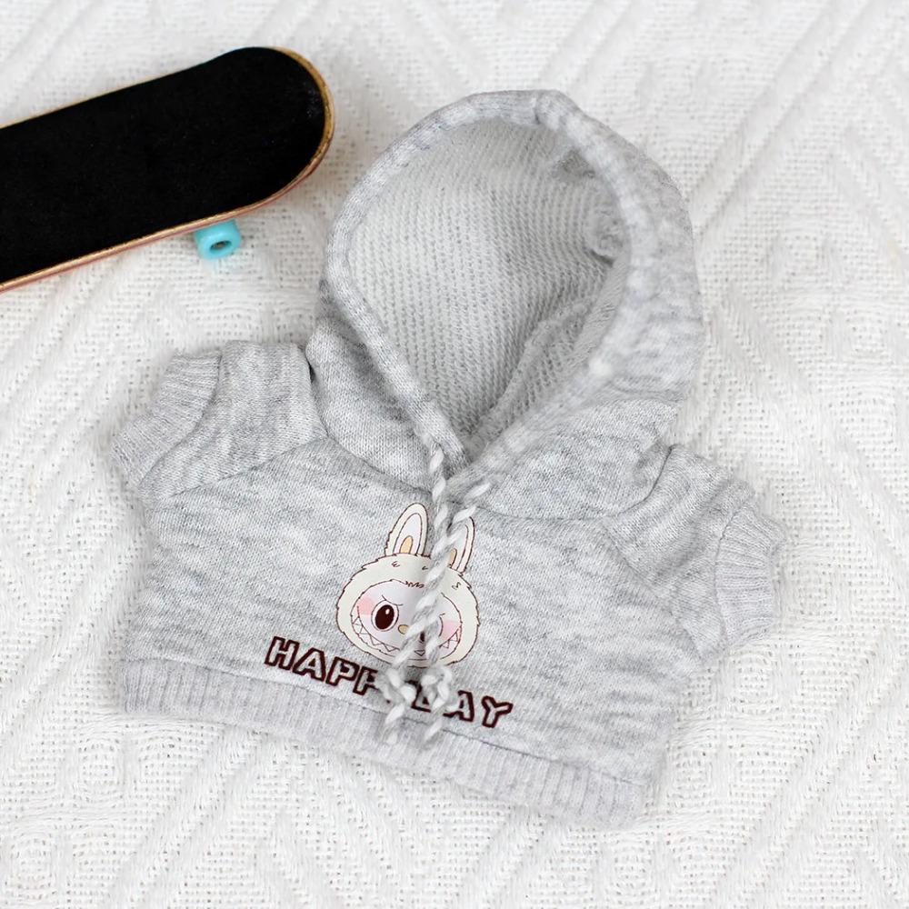 

Для 17 см Labubu Одежда I II Idol Dolls Аксессуары Толстовка Heart-Beating Hoodie Macaron Для Labubu Doll Джинсы Одежда No Doll бездна