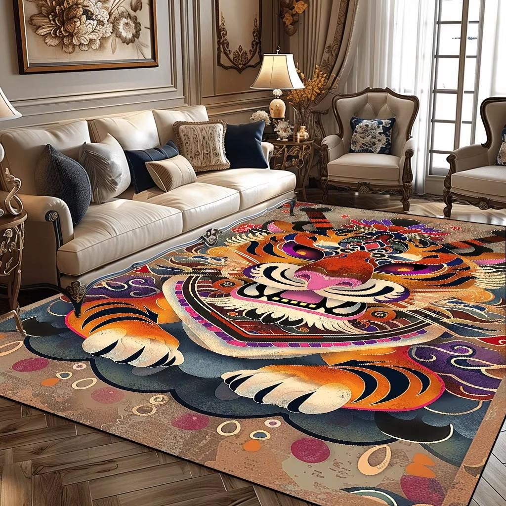 Creative Trendy Carpet Living Room Decoration Animal Pattern Alfombra Rugs for Bedroom Home Children Bedroom Decor Entrance Mat