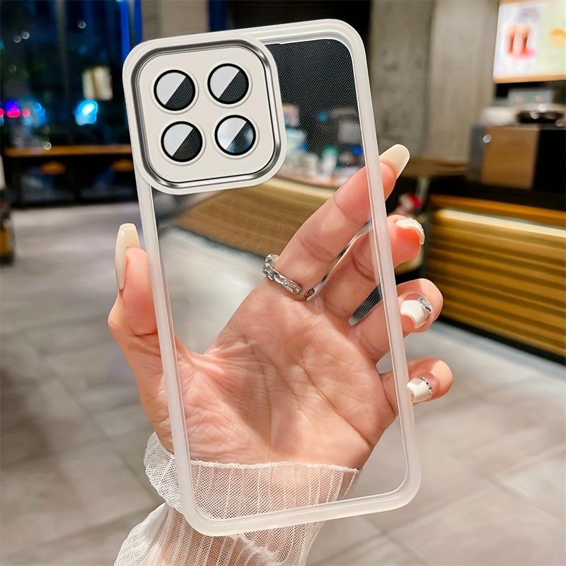 

Чехол для Honor 400 Pro Lite 200 Smart X8C X8A X8B X7C X7B X7A X6A X6B X9C X9A 70 90 Magic 7 Lite 6 Pro Противоударный чехол с защитой объектива камеры Honor X8A белый