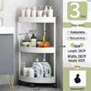 Triangular Bathroom Corner Shelf Rack for Indoor Storage