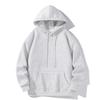 Unisex Autumn/Winter Silver Fox Velvet Hooded Sweatshirt: Trendy Streetwear Outerwear