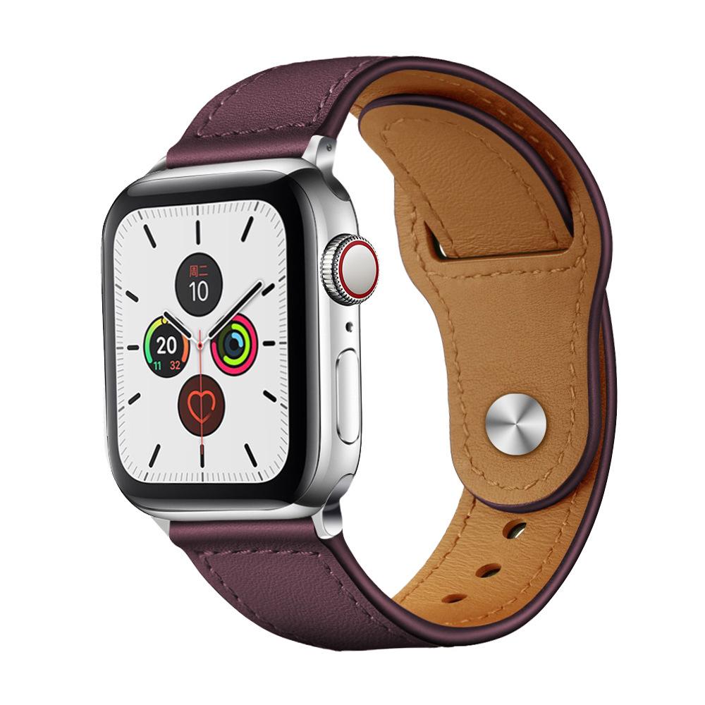 Leather Strap for Apple Watch Band Ultra 49 44 40 45 41 42 38 Mm  Business Armband Iwatch Series 3 5 6 Se 7 8 Bracelet