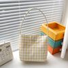 2025 Summer New Simple Nylon Underarm Bag Niche Design Letter Embroidery Portable Bucket Bag