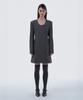 Mausolleum Jenn Round Neck Suit Jacket Dress - Gray