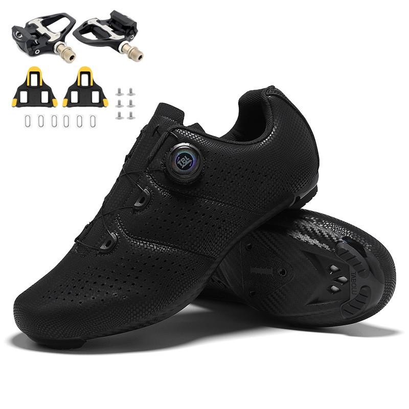 Mens Cycling Shoes Unlocked Mountain Bike Road Breathable Supportive Non-Cleat Pedal Compatible