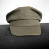 Șapcă cu vizieră nautică pentru bărbați, Beretă vintage cu calotă plată, Stil militar, Bumbac respirabil, Pălărie de vară pentru navigație, Petec cu ancoră, 2025