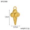 CARLIDANA Neuankunft Mode Edelstahl 3D DIY Obst Donut Anhänger Eiscreme Anhänger für Halskette Vergoldeter Schmuck