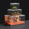Reptile water tank reptile fence transparent acrylic feeding box reptile container reptile glass tank small feeding box 20*15*10cm