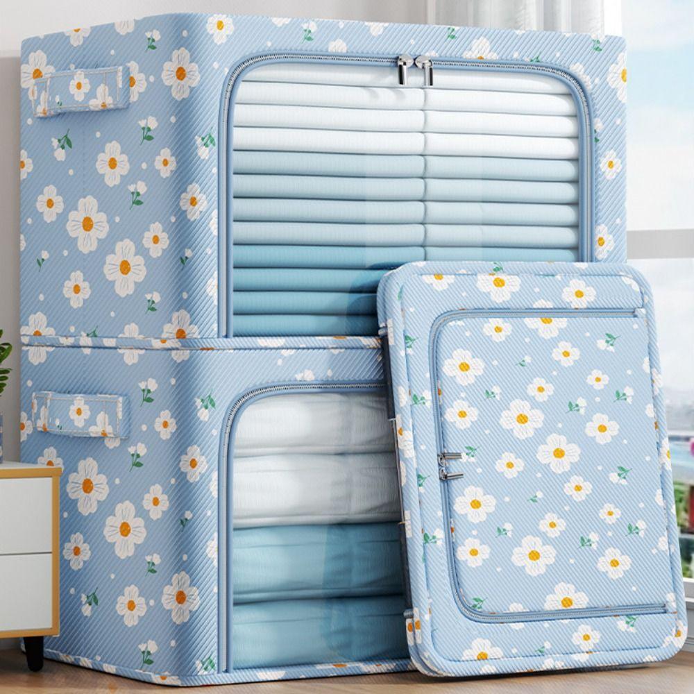 Large Capacity Oxford Fabric Storage Box Waterproof Wardrobe Organiser Sorting Box  Wardrobe