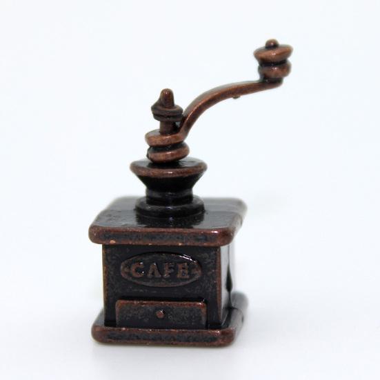 

1:12 1: 6 Миниатюрная шлифовальная машина для кофейных зерен, имитационная модель, декор для кукольного домика 2pcs