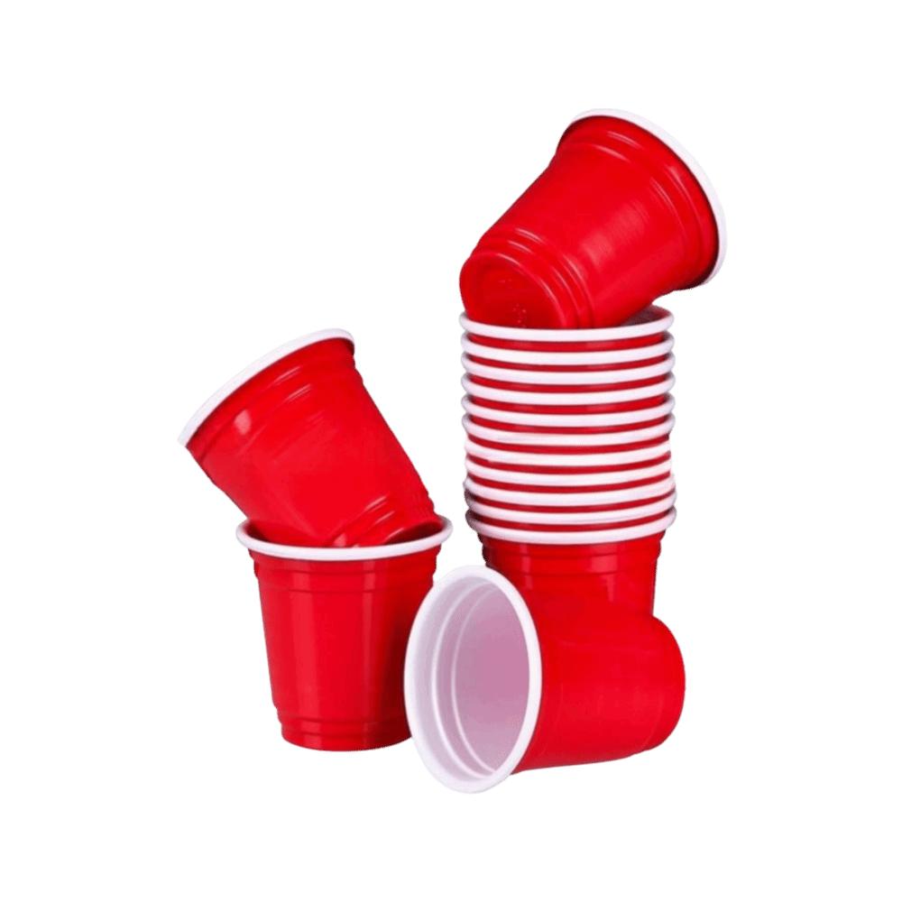 50PCS Red Disposable Cup 59ml/2oz Disposable Tableware High Quality Mini Wine Cup  Party